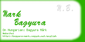 mark bagyura business card